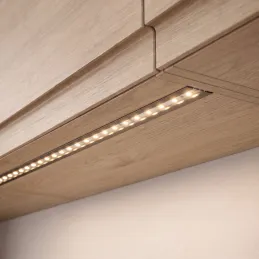 Aluminium-Abdeckleiste ZARIA für LED-Beleuchtung mit transparenter Abdeckung / Aluminium