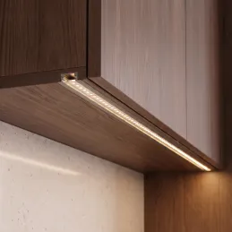 Aluminium-Abdeckleiste ZARIA für LED-Beleuchtung mit transparenter Abdeckung / Aluminium