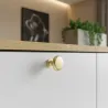 Gold gebürstet