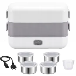 Elektrischer Lunchbox mit Heizung MARADO mit Behältern / Weiß