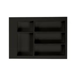 Besteckeinsatz für Schublade PEGAS / Schwarz matt