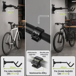 Wandhalterung für Fahrrad EASY HOLD / Schwarz