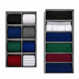 4-teiliges Set Aufbewahrungsboxen für den Kleiderschrank LORD / Grau