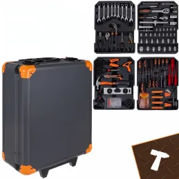 Werkzeugset 1000-teilig mit Aluminiumwagen / Anthrazit