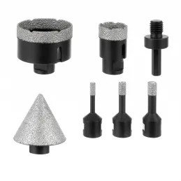 Professionelles 7-teiliges Diamant-Bohrkronen-Set 6 - 68 mm mit Koffer