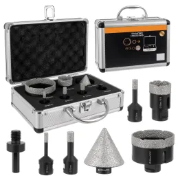 Professionelles 7-teiliges Diamant-Bohrkronen-Set 6 - 68 mm mit Koffer