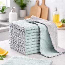 Set aus Mikrofaser-Reinigungstüchern TOPCLEAN - 10 Stück