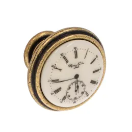 Knopfgriff VIAMO CLOCK / Alt-Messing