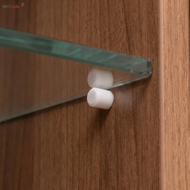 Glasbodenstütze mit Dichtung – 100 Stück / Weiß