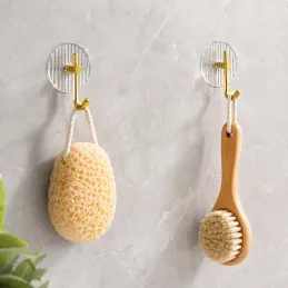 Selbstklebender Haken GLAMOUR ROUND / Gebürstetes Gold