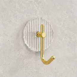 Selbstklebender Haken GLAMOUR ROUND / Gebürstetes Gold