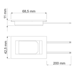 12V Touch-Schalter für Spiegel mit Dimmfunktion