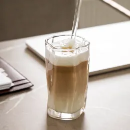 Borosilikat-Kaffeeglas WAVE 275 ml / Transparent