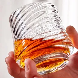 Borosilikatglas Kaffeeglas GROOVE 150 ml / Transparent