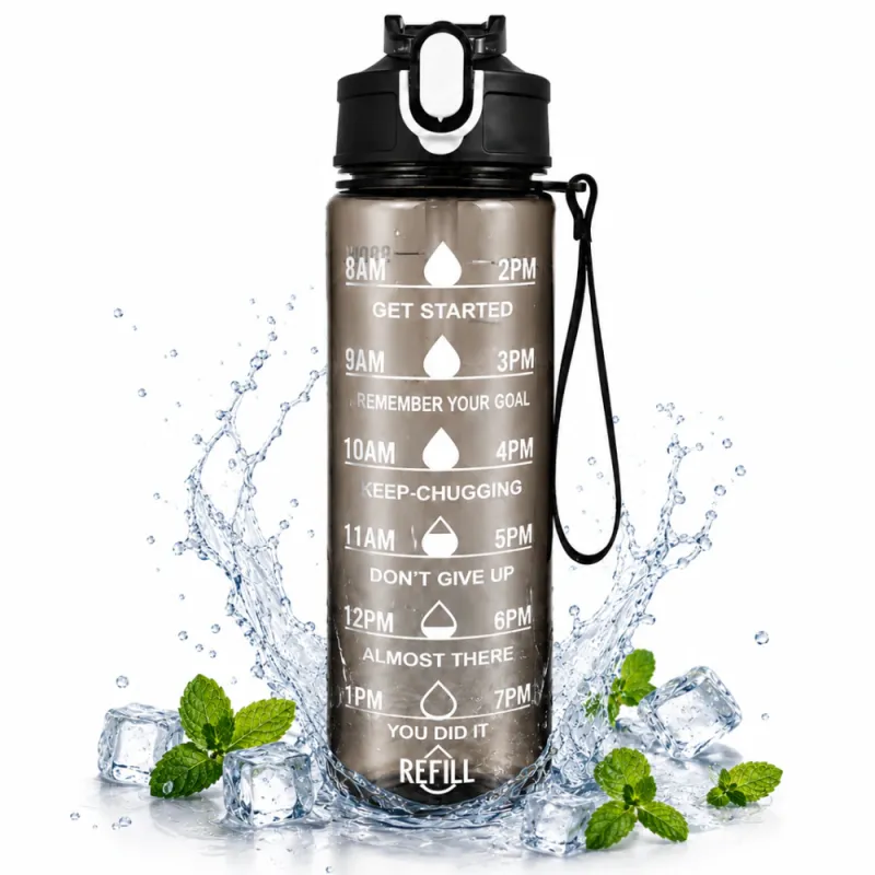 Sport-Wasserflasche FIT ONE 750 ml / Schwarz