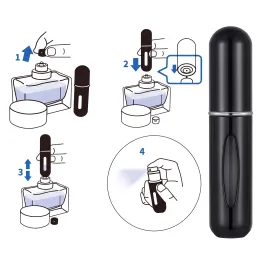 Set 2 Stück Reise-Parfümzerstäuber COUPLE 5ml / Gold