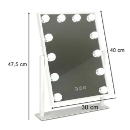 Kosmetikspiegel mit LED-Beleuchtung MELANIA MINI / Weiß