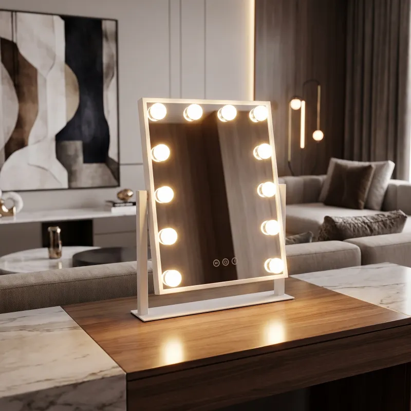 Kosmetikspiegel mit LED-Beleuchtung MELANIA MINI / Weiß