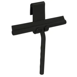 Wasserschaber mit Halterung für Glaswand / Schwarz