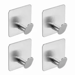 Set aus 4 selbstklebenden Haken ZITA / Edelstahl