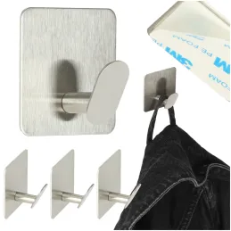 Set aus 4 selbstklebenden Haken ZITA / Edelstahl
