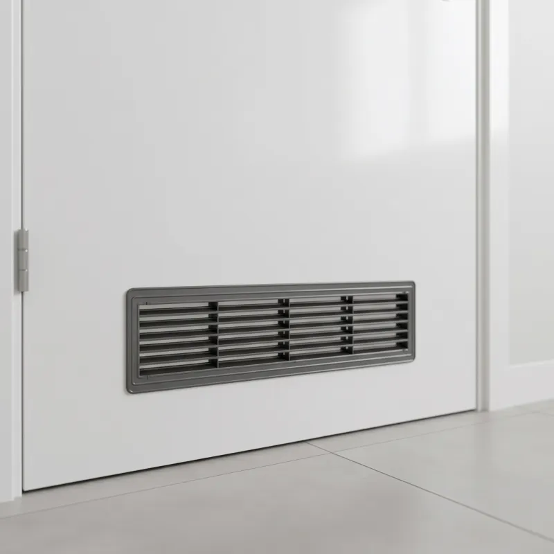 Beidseitiges Lüftungsgitter für Türen 430 x 115 mm / Graphit
