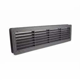 Beidseitiges Lüftungsgitter für Türen 430 x 115 mm / Graphit