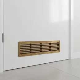 Beidseitiges Lüftungsgitter für Türen 430 x 115 mm / Gold-Patina