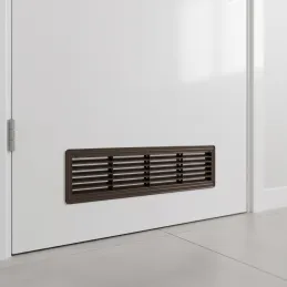 Beidseitiges Lüftungsgitter für Türen 430 x 115 mm / Dunkelbraun