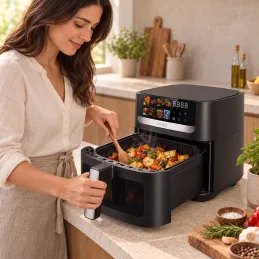 Heißluftfritteuse ULTRON XXL - 8L / Schwarz