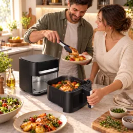 Heißluftfritteuse ULTRON XXL - 8L / Schwarz