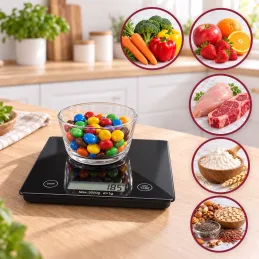Digitale Küchenwaage EASY COOK / Schwarz