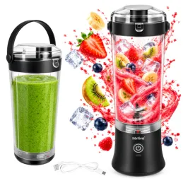USB elektrischer Mixer ARIANO für Smoothies und Cocktails 600 ml / Schwarz
