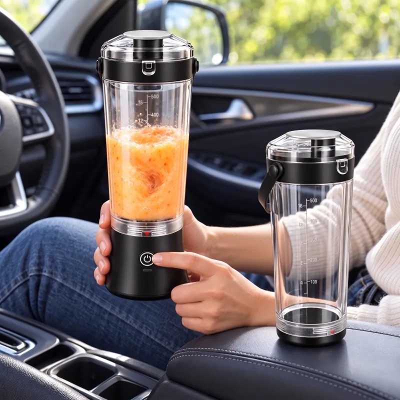 USB elektrischer Mixer ARIANO für Smoothies und Cocktails 600 ml / Schwarz