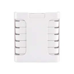 Exklusiver Organizer und Tablettenspender mit Tablettenschneider MEDIS / Weiß