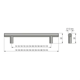 Handgriff RELING / Edelstahl