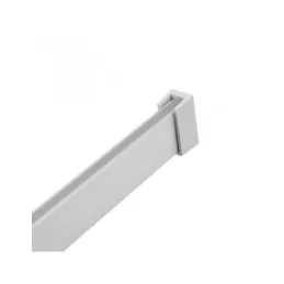SLIM Garderobenstange für LED-Streifen mit Abdeckung / Aluminium