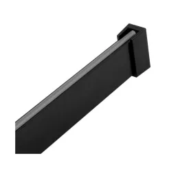 SLIM Kleiderstange für LED-Streifen mit Abdeckung / Schwarz