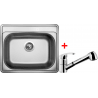 Die Qualitätspüle Sinks ist für den Einbau unter und auf der Arbeitsplatte konzipiert. Die Spüle  hat einen 0,6 mm dicken Blech und  größere Ablagentiefe.  Aktion Spüle + Armatur zu einem günstigen Preis. 